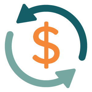 Cash Flow Management and Budget Analysis Icon
